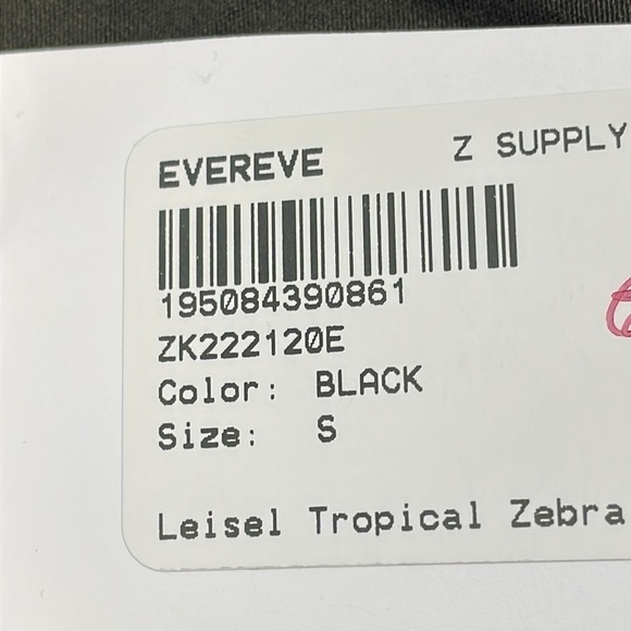 NWT Z Supply Leisel Tropical Zebra Skirt Maxi Jersey Stretch Ruffle Sz S - Picture 11 of 12